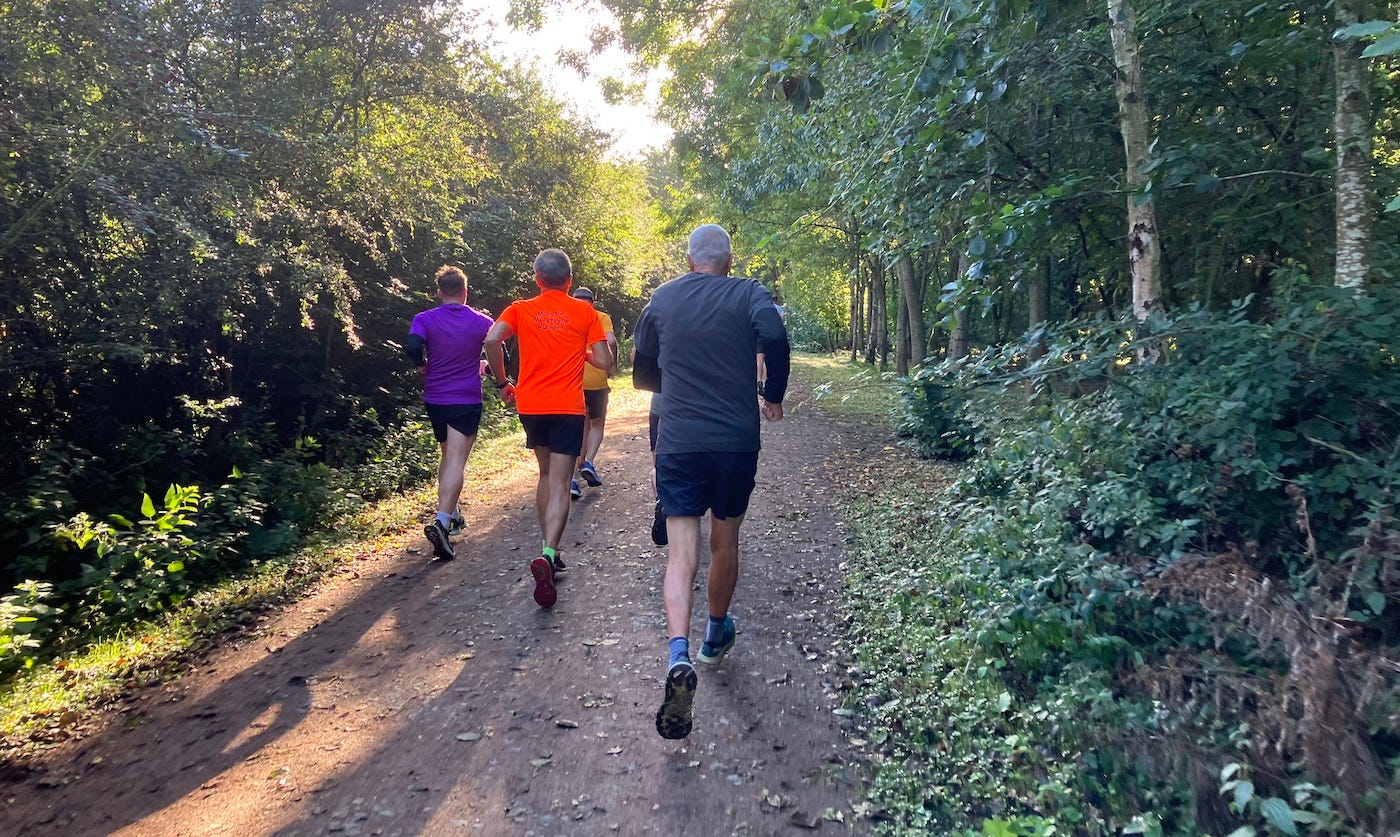 A wide path on the course