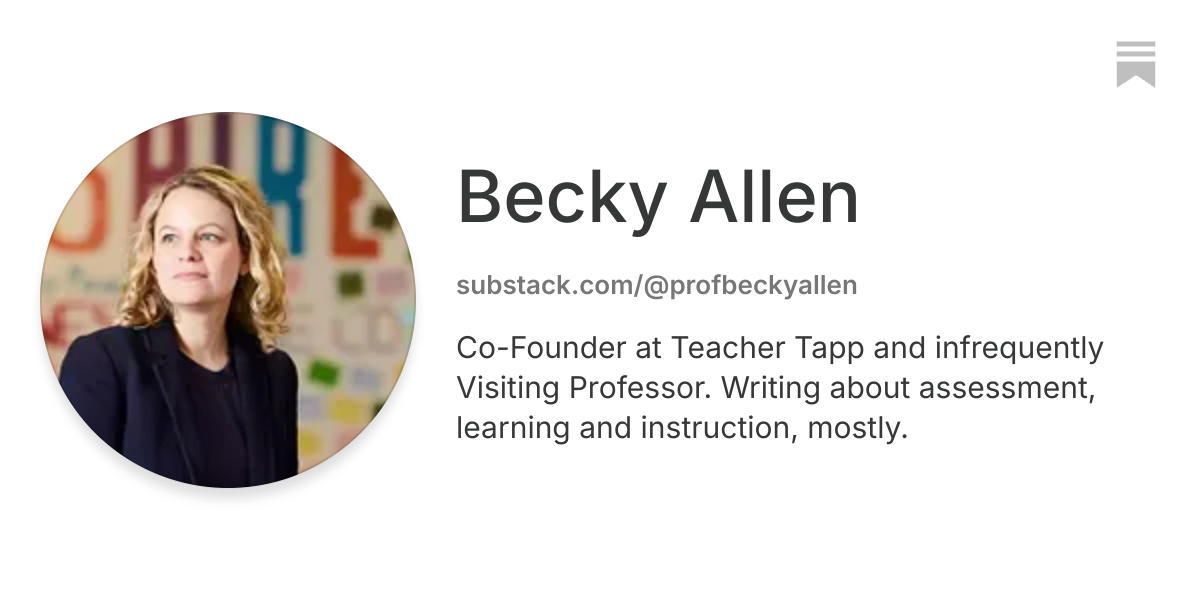 Becky Allen | Substack