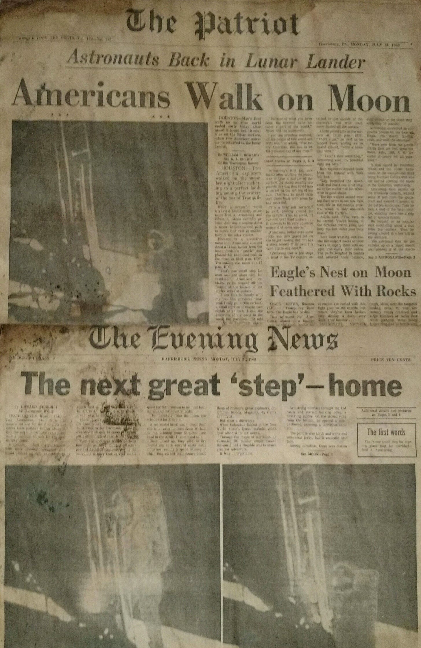 Moon Landing Newspapers Moon Landing Newspapers