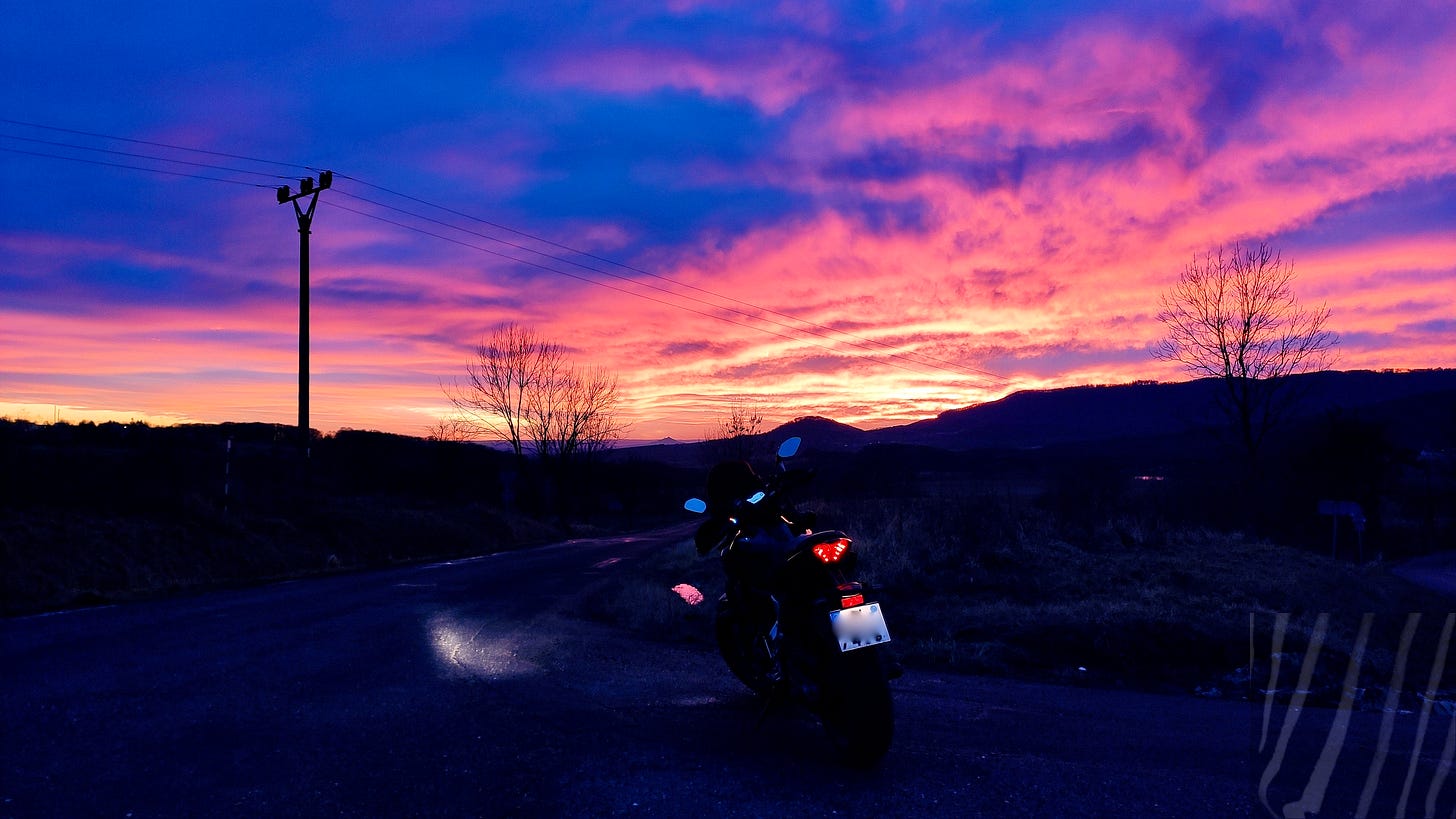 Mit dem Motorrad durch Böhmen