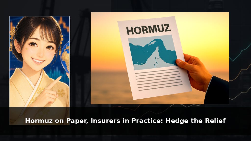Hormuz on Paper, Insurers in Practice: Hedge the Relief