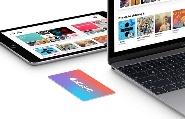 Apple music gift card