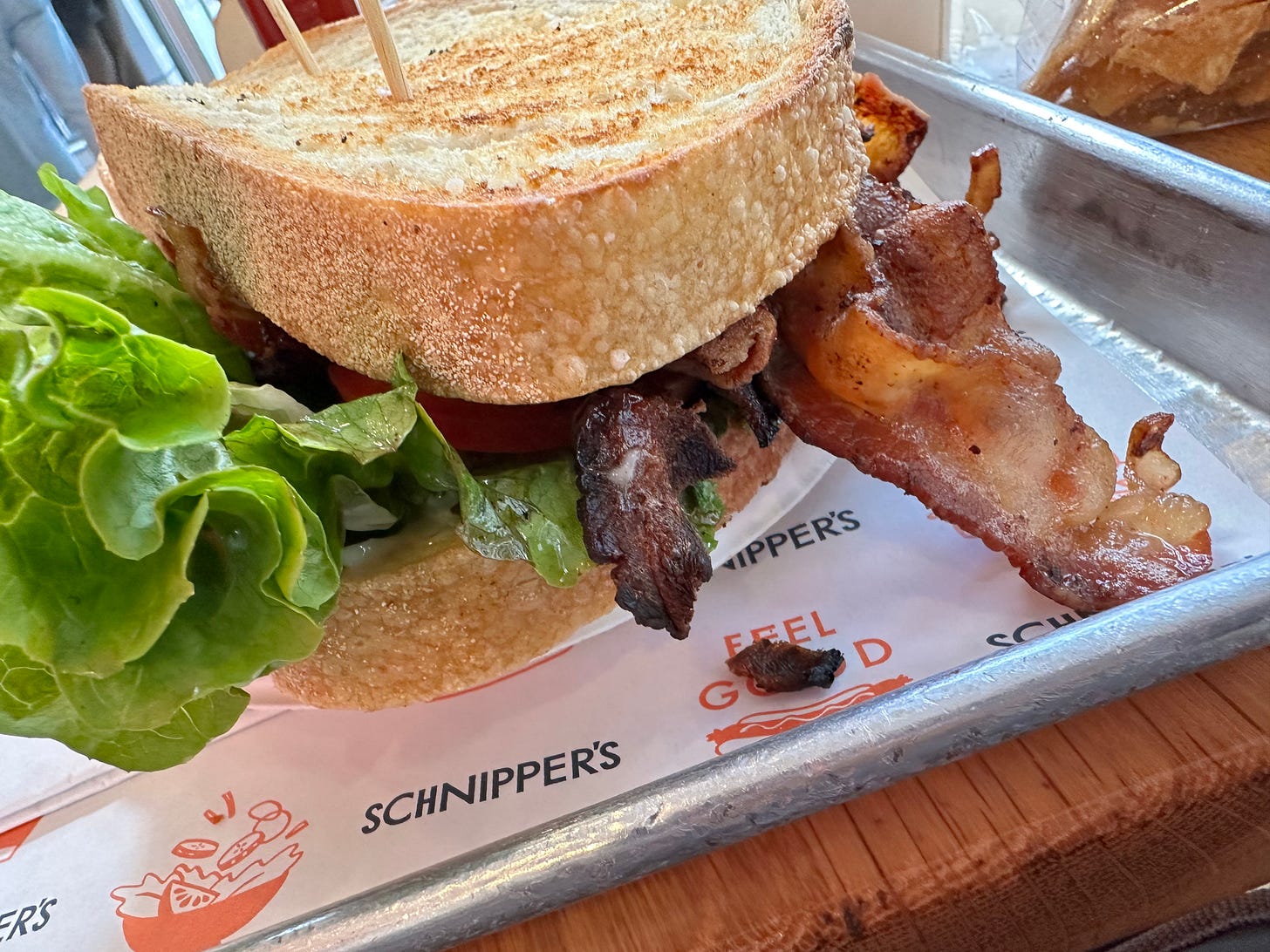 an overstuffed bacon-lettuce-tomato sandwich an overstuffed bacon-lettuce-tomato sandwich