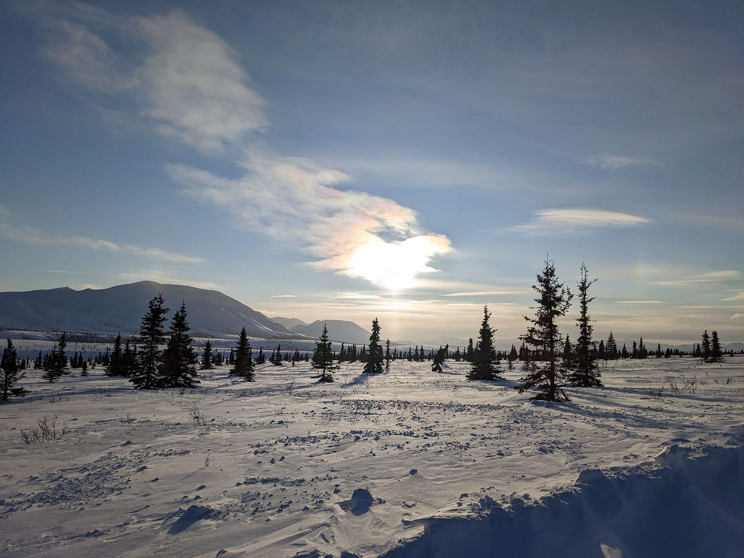 frozen ground snow in Alaska