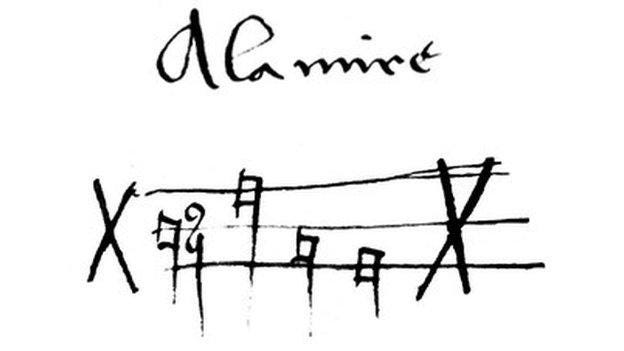 Petrus Alamire's signature