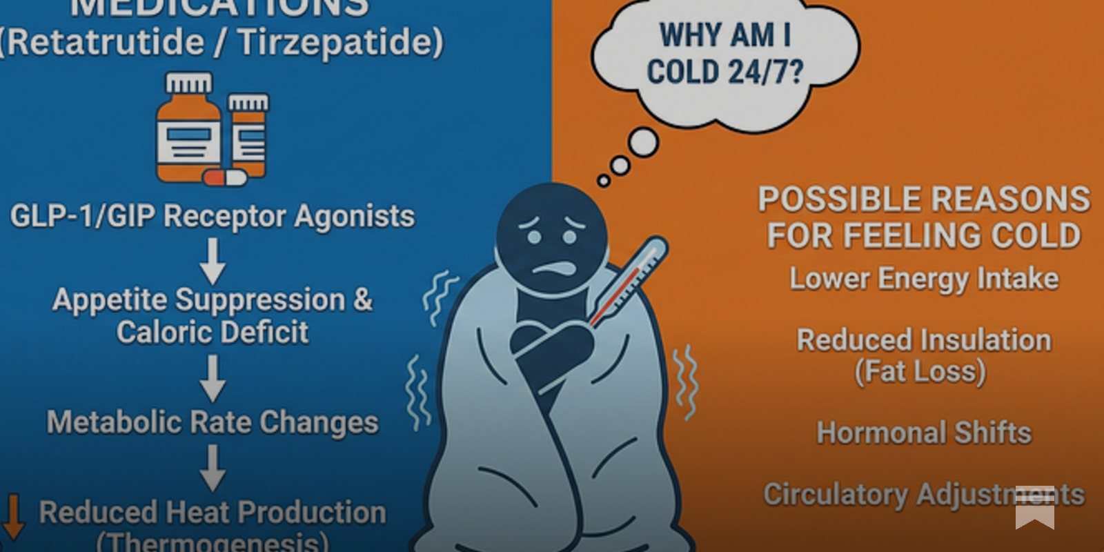 does tirzepatide cause you to be cold Why Am I FREEZING 24/7 on Tirzepatide or Retatrutide? The Science Behind the Shivers