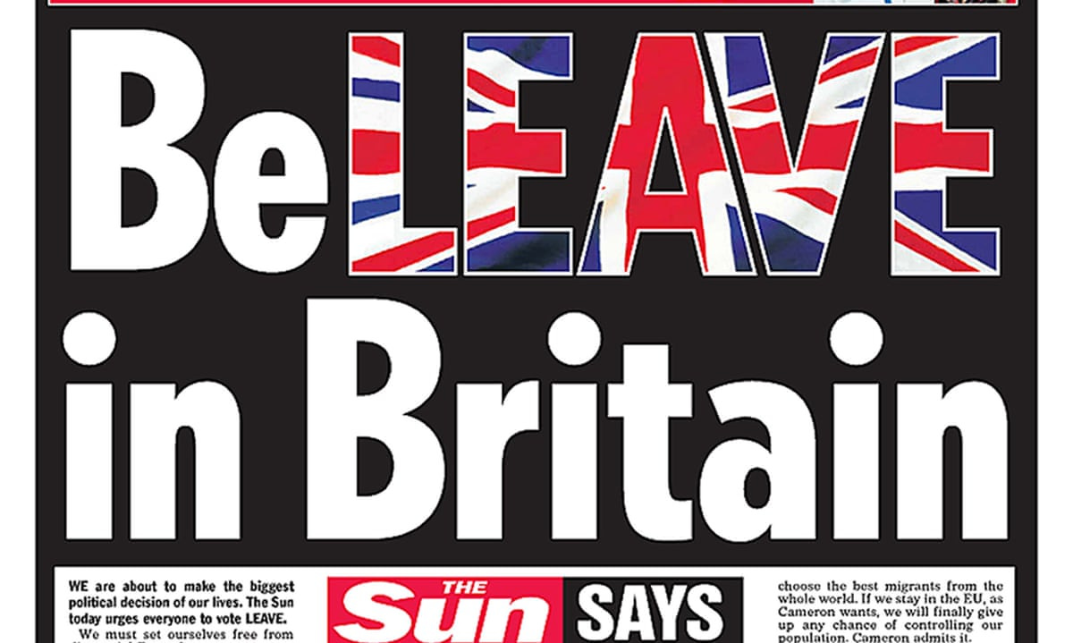 The Sun spent £96,000 on poster backing Brexit | The Sun | The Guardian