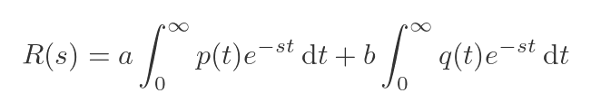 Linear combination of functions