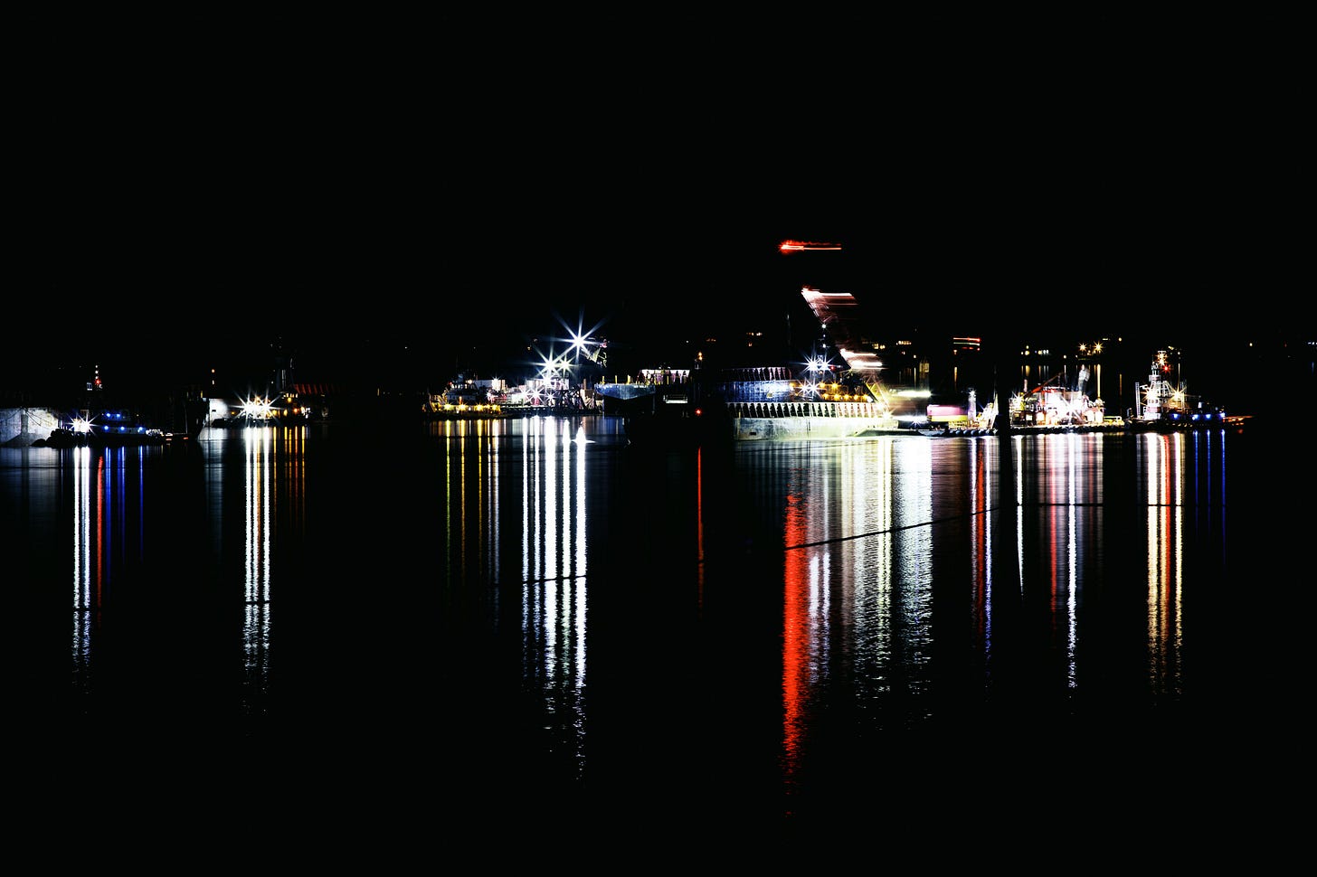 Nighttime photo made with 200mm telephoto lens