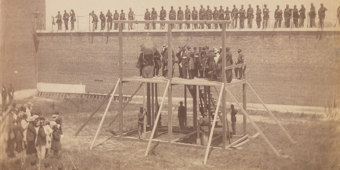 Lincoln Assassination Conspirators Swing From The Hangman’s Noose