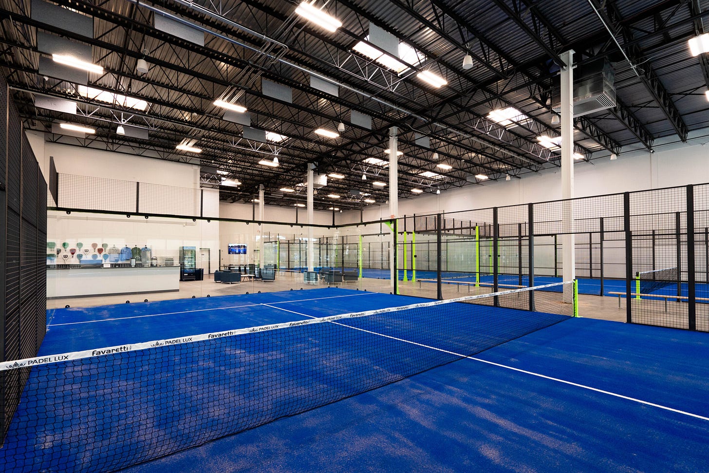 Padel court at Padel Up in Sterling, VA outside D.C