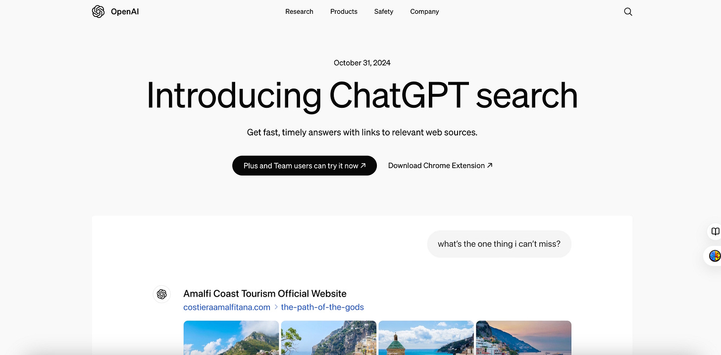 ChatGPT Search: Google Kingslayer? ChatGPT Search: Google Kingslayer?