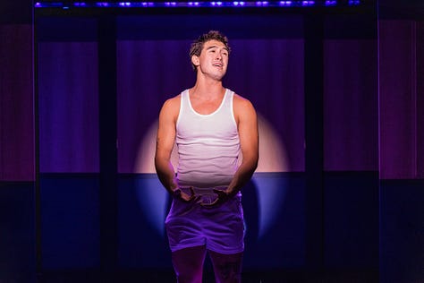 The cast of "Heated Rivalry: The Unauthorized Musical Parody," shot by Matthew Murphy