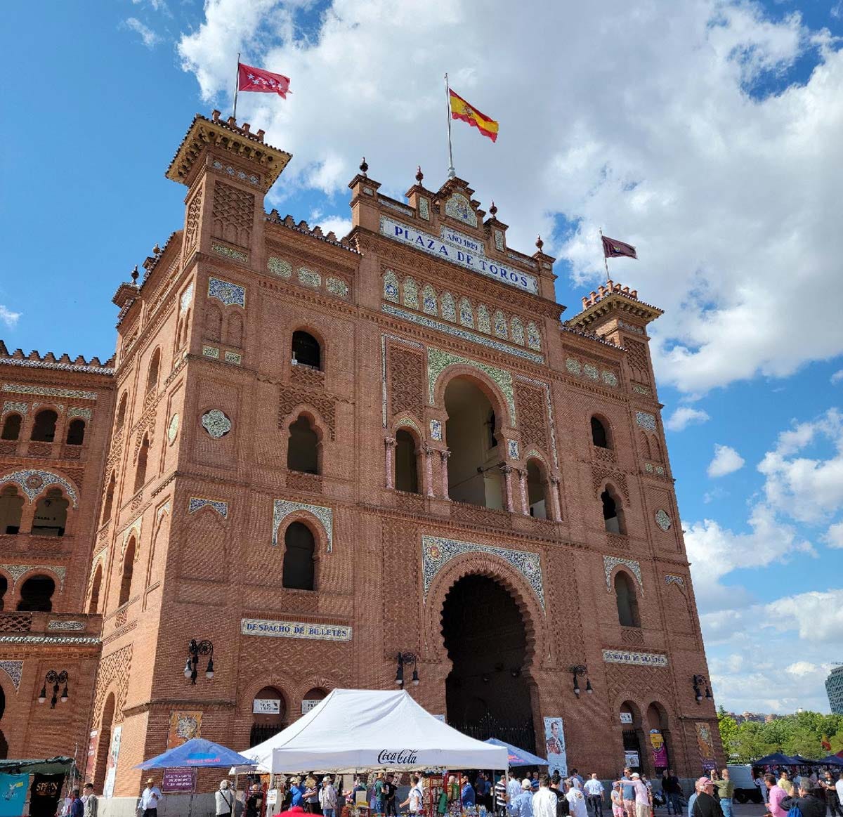 Bullfighting stadium in Madrid.