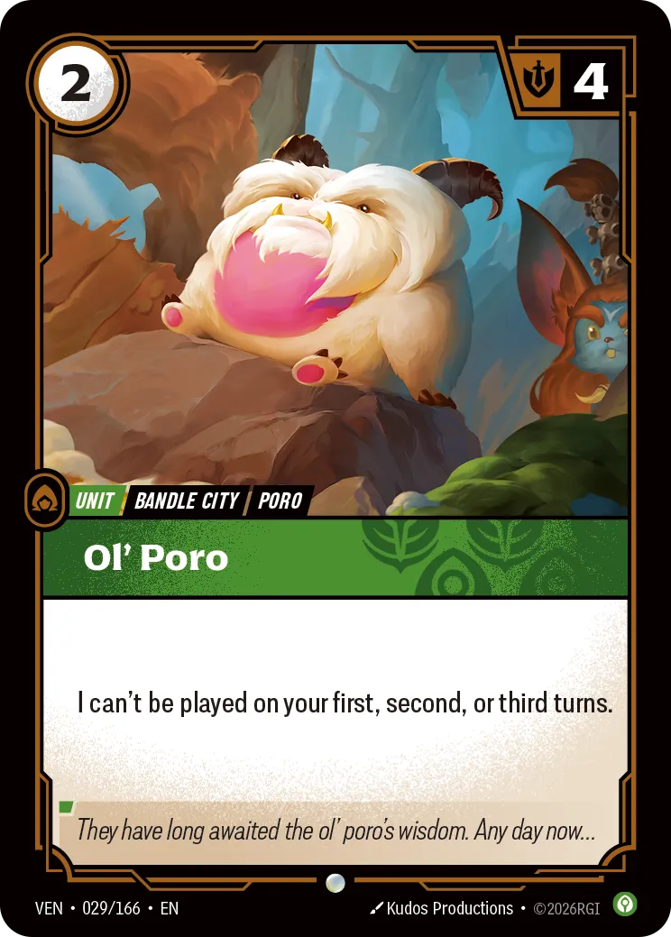 VEN-029 Ol' Poro Card - Riftbound TCG