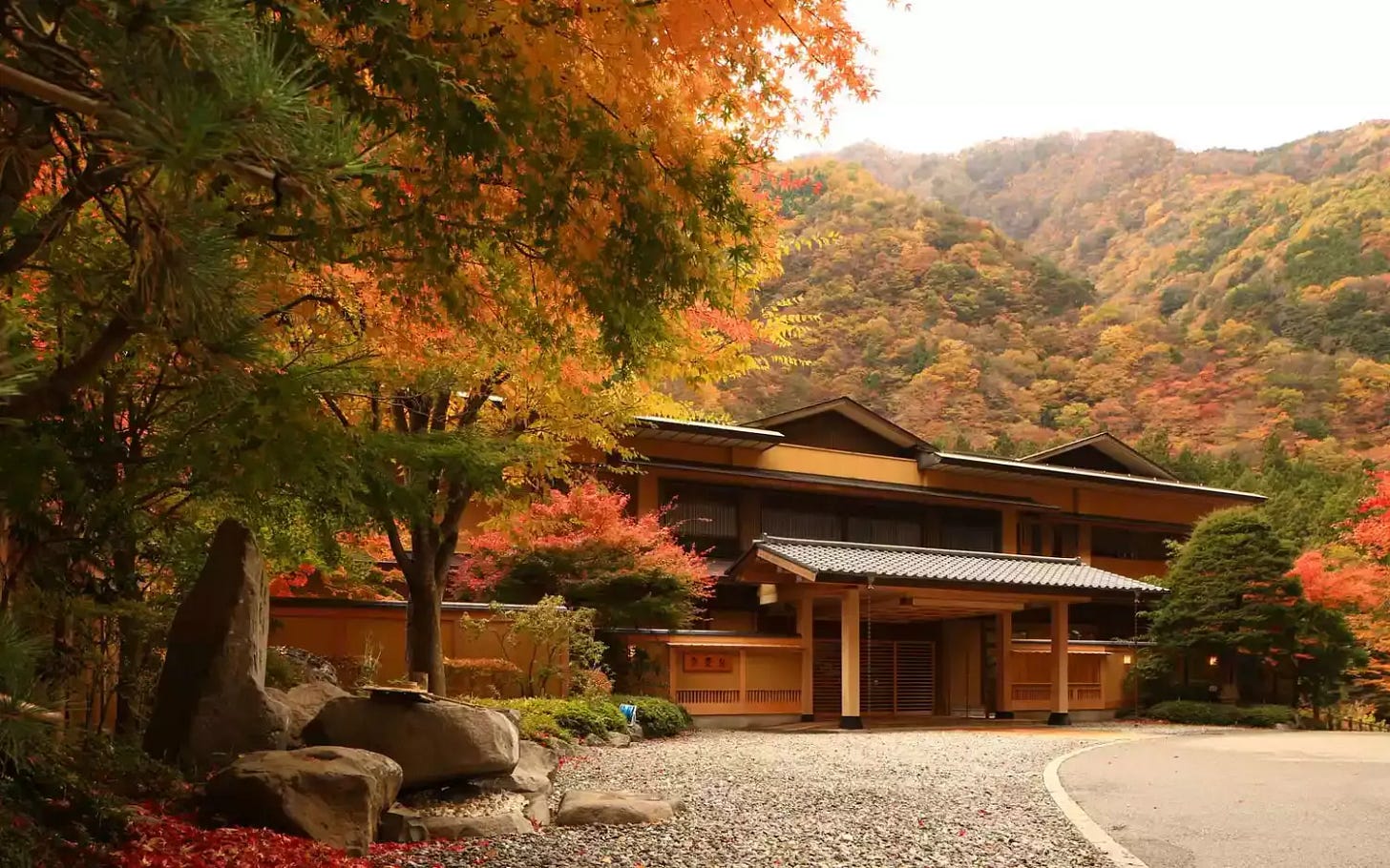 Exterior of Nishiyama Onsen Keiunkan in Japan, believed to be the world's oldest hotel Exterior of Nishiyama Onsen Keiunkan in Japan, believed to be the world's oldest hotel