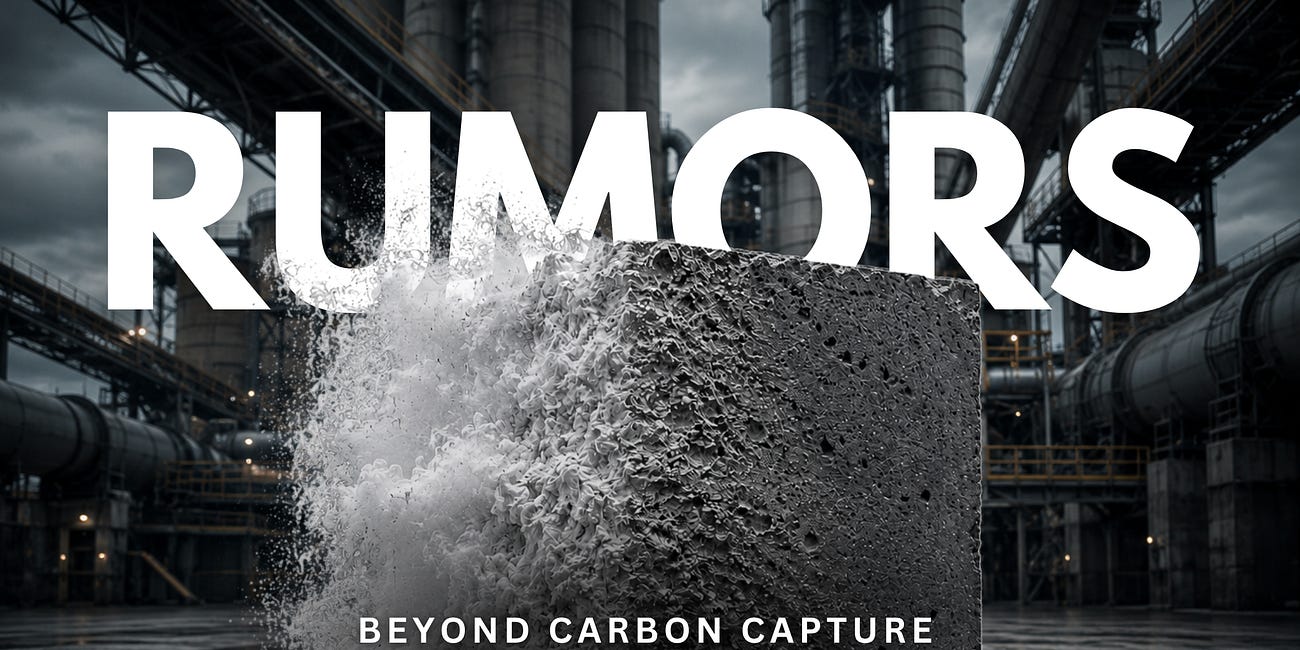 Beyond Carbon Capture: The Rise of CO2-to-Cement | Rumors
