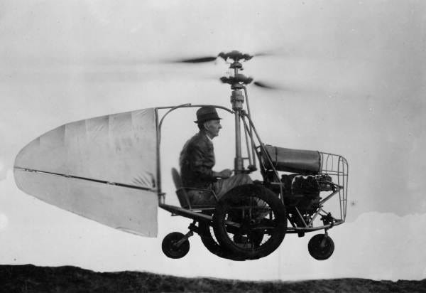 Aeronautical engineer Igor Sikorsky predicts a helicopter-powered ecotopia in The Atlantic, September 1942. Aeronautical engineer Igor Sikorsky predicts a helicopter-powered ecotopia in The Atlantic, September 1942.