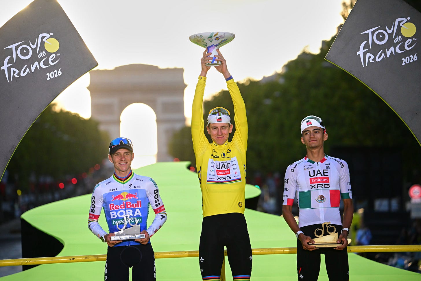 Tadej Pogacar wins his record-equaling fifth Tour de France title