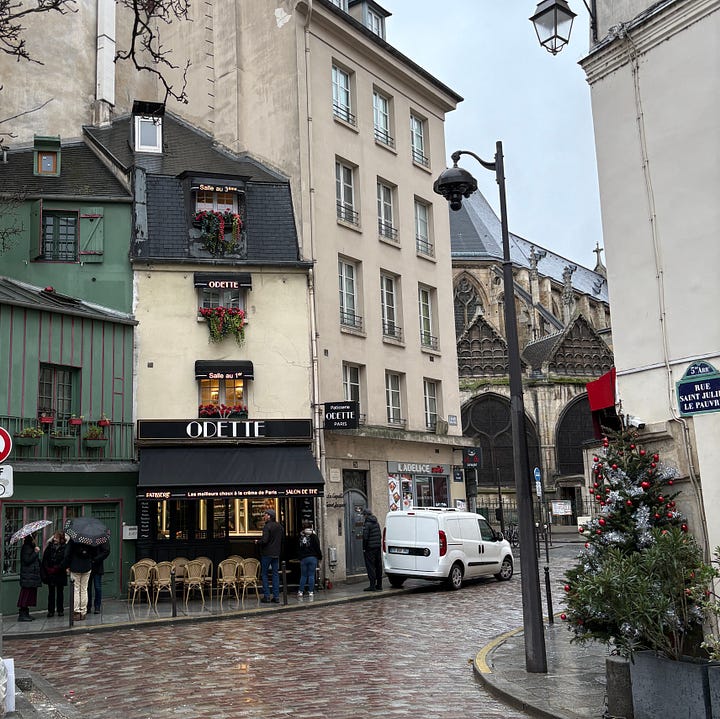Pictures of Saint-Séverin church in the Latin Quarter of Paris.