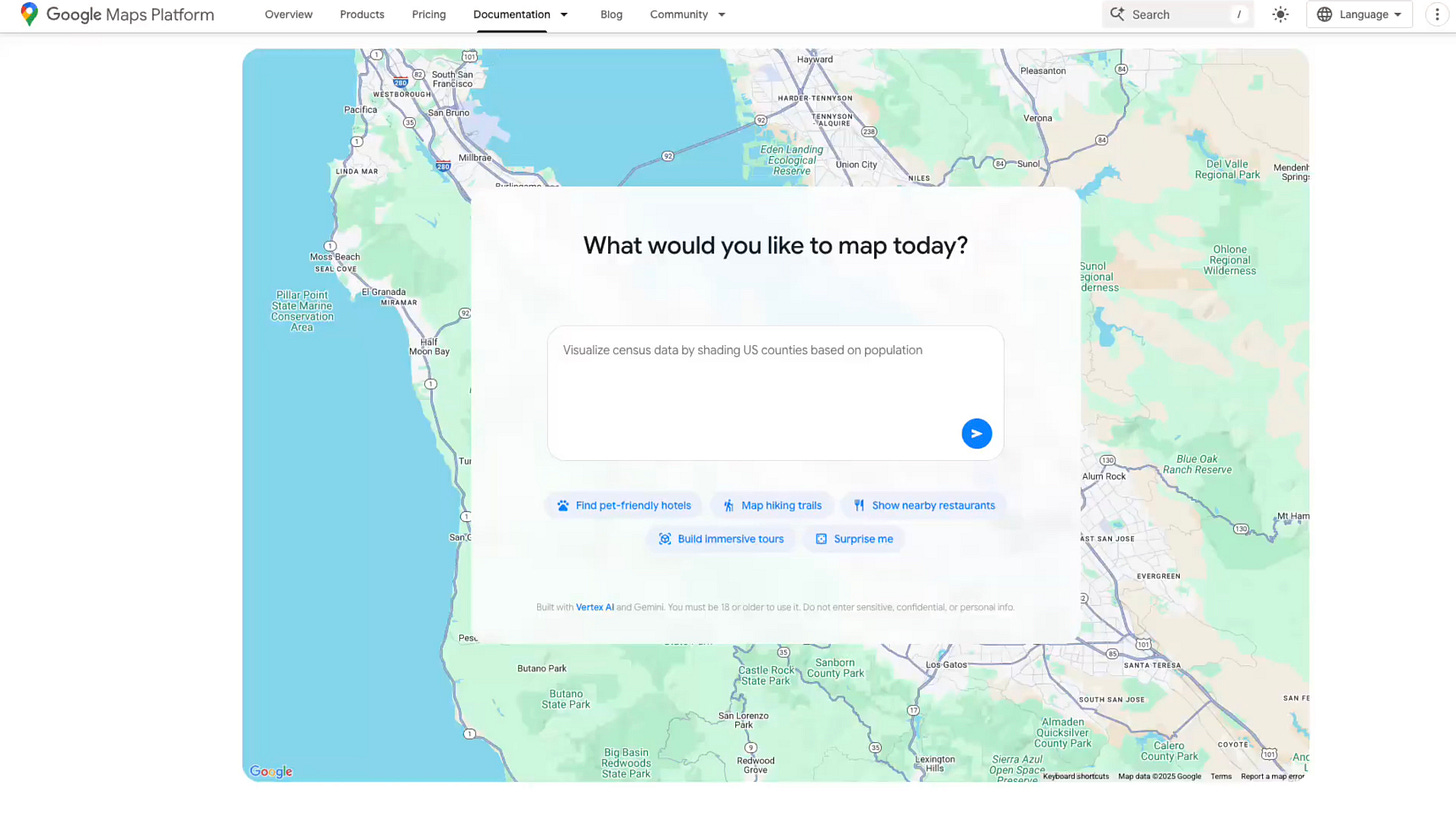 Google Maps releases new AI tools that let you create interactive projects  | TechCrunch