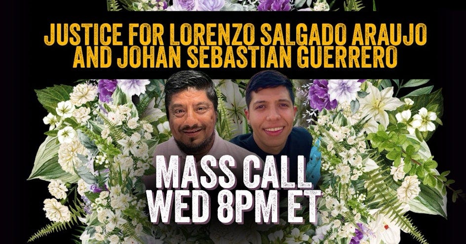 Justice4Lorenzo&Johan: Day of Action & Accountability Movement Call organized by Disappeared in America Justice4Lorenzo&Johan: Day of Action & Accountability Movement Call organized by Disappeared in America