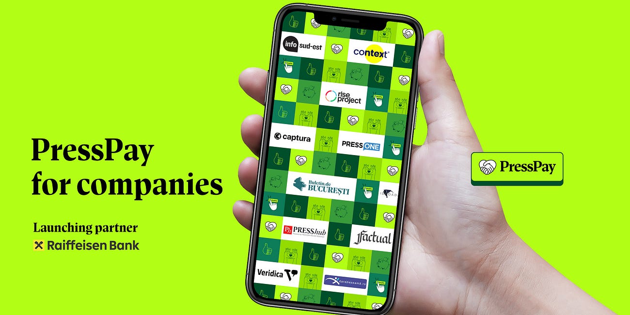 Lansăm un nou instrument pentru finanțarea etică a jurnalismului de interes public: PressPay for Companies