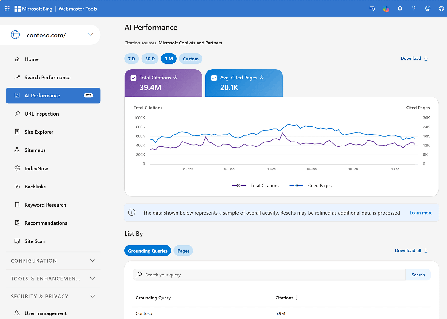 Introducing AI Performance in Bing Webmaster Tools Public Preview ... Introducing AI Performance in Bing Webmaster Tools Public Preview ...