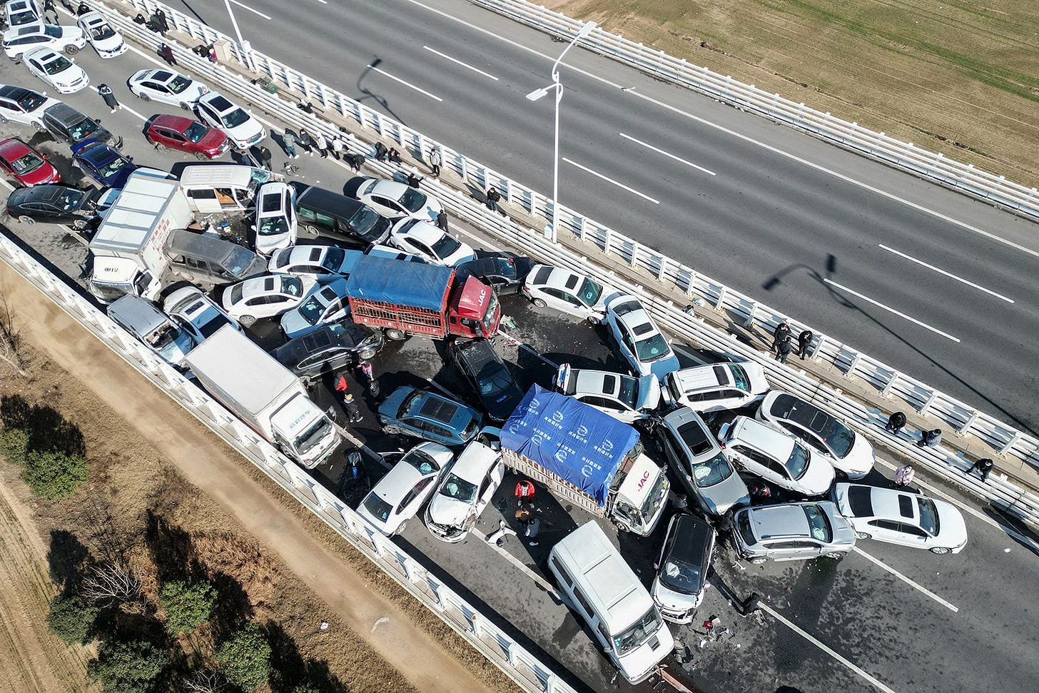 Zhengzhou: More than 200 cars involved in massive pileup in China | CNN