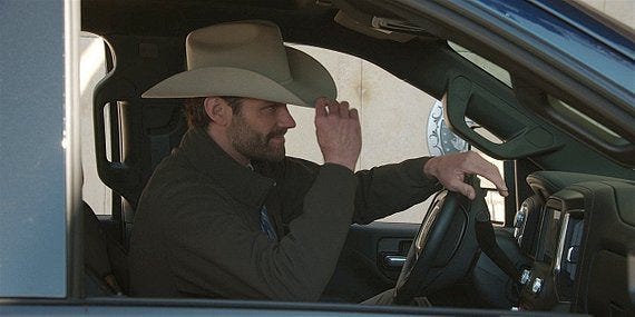 Walker Jared Padalecki tippin his Ralph Lauren cowboy hat to Cassie 2.10. Walker Jared Padalecki tippin his Ralph Lauren cowboy hat to Cassie 2.10.