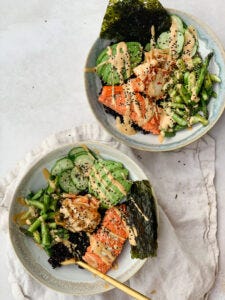 Sushi Fuel Bowl with Spicy Mayo Sauce