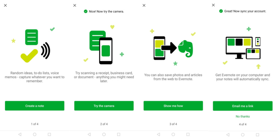 evernote progressive onboarding evernote progressive onboarding