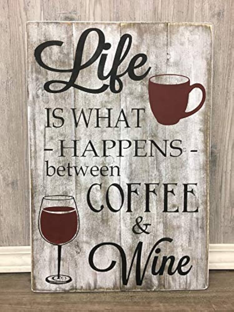 Amazon.com: Gift for Mother's Day/Coffee and Wine/Life is What Happens Between Coffee and Wine/Mom Sign/Wine Sign/Coffee Sign : Home & Kitchen Amazon.com: Gift for Mother's Day/Coffee and Wine/Life is What Happens Between Coffee and Wine/Mom Sign/Wine Sign/Coffee Sign : Home & Kitchen