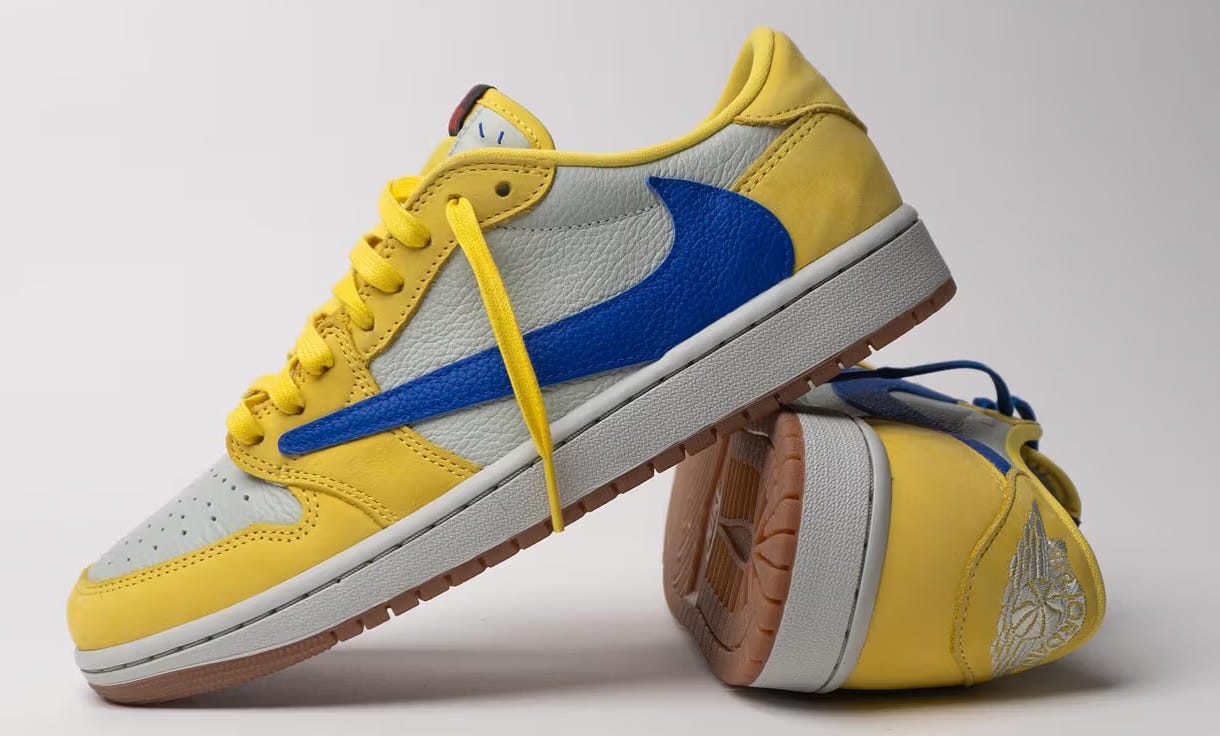 Travis Scott x Air Jordan 1 Low 'Canary' Elkins High Tribute – CrepProtect