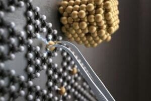 Tweezers picking up a single atom