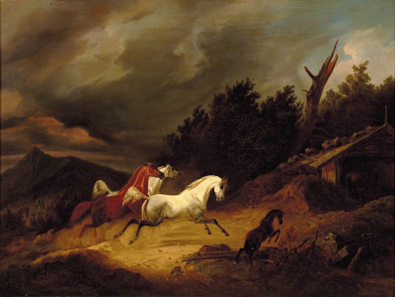 File:Christian Holm - Heste, som flygte til stalden for et uvejr.png