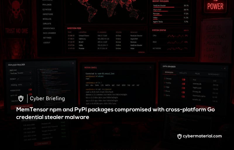 MemTensor npm/PyPI Packages Compromised – CyberMaterial