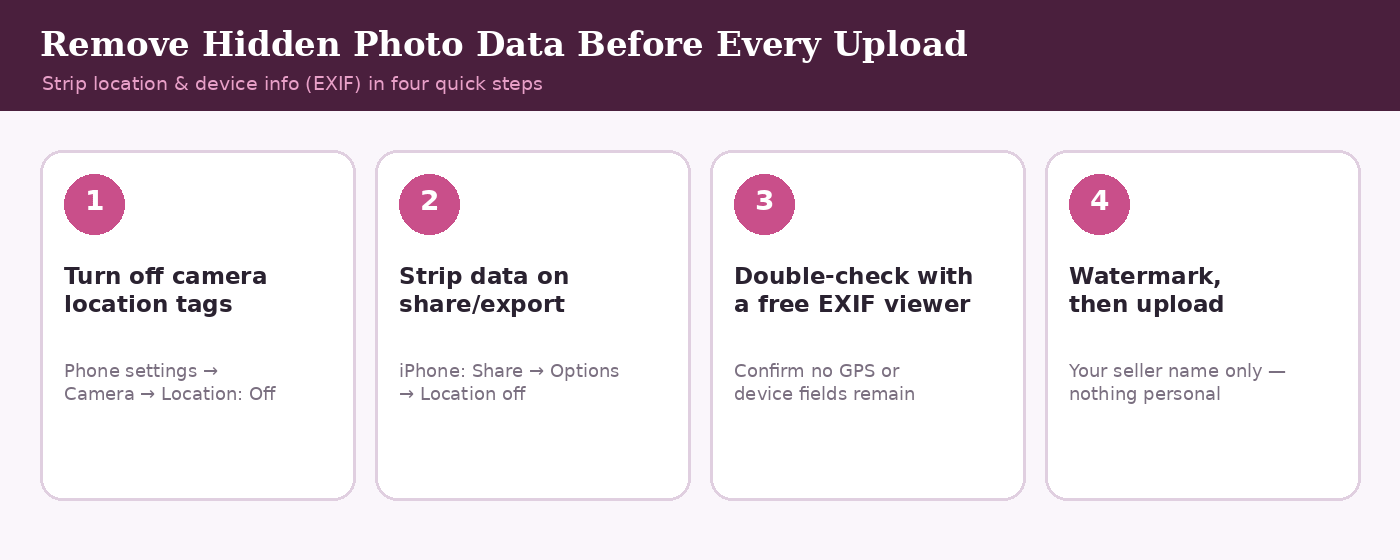 steps to remove EXIF location data from a feet pic before uploading steps to remove EXIF location data from a feet pic before uploading