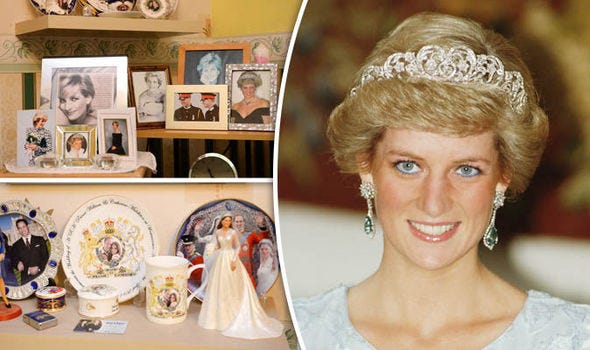 Princess Diana's 20th anniversary: Fan with mass memorabilia mourns  'greatest ambassador' | Royal | News | Express.co.uk
