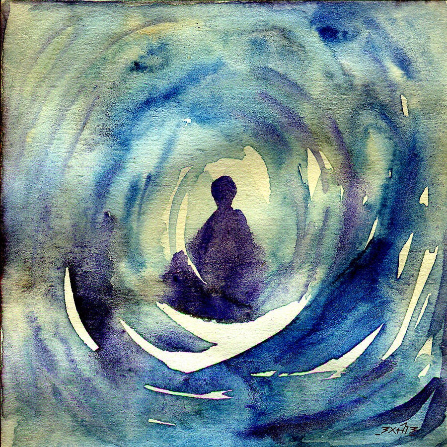 Meditation Painting by TS Manhotra