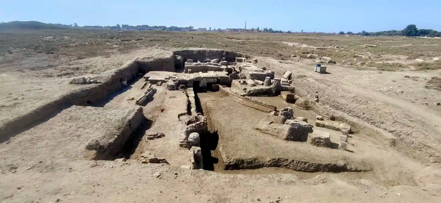 The excavation area at Ihnasya Al-Madina The excavation area at Ihnasya Al-Madina