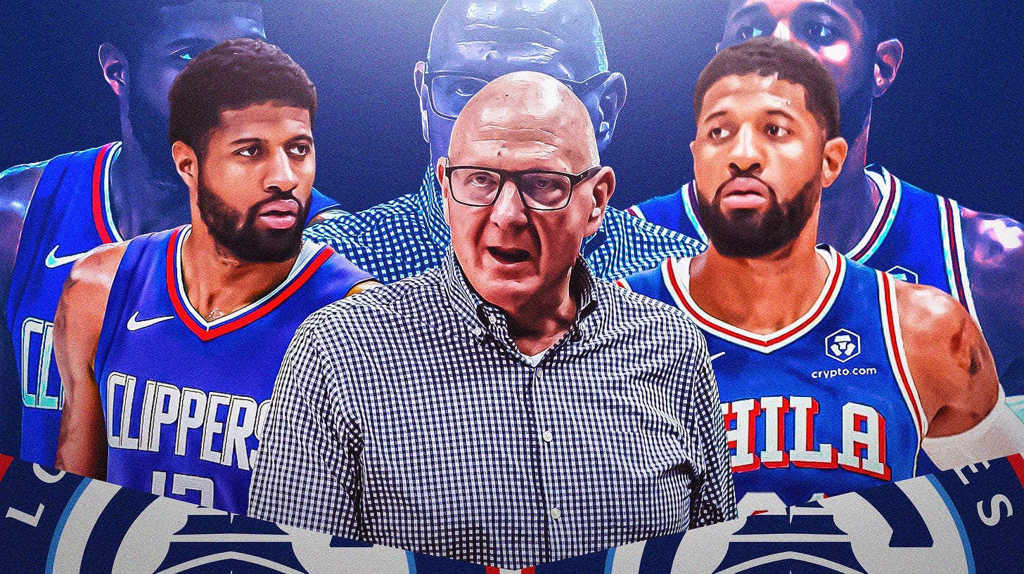 Clippers' Steve Ballmer reacts to Paul George leaving for Sixers