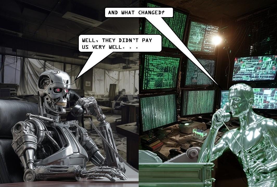 A robot in a room with a robot in a room with a robot in a room with a robot in a room with a robot in a room with a robot in a room with a robot in
AI-generated content may be incorrect.