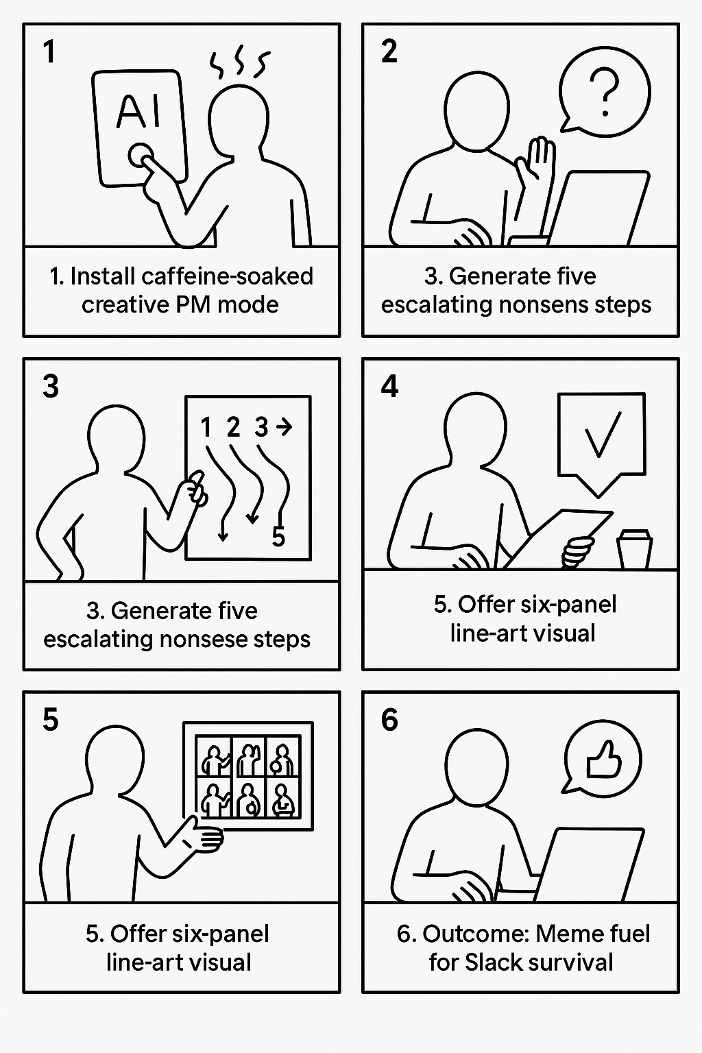 From confusion to clarity—prompt engineering as visual storytelling.