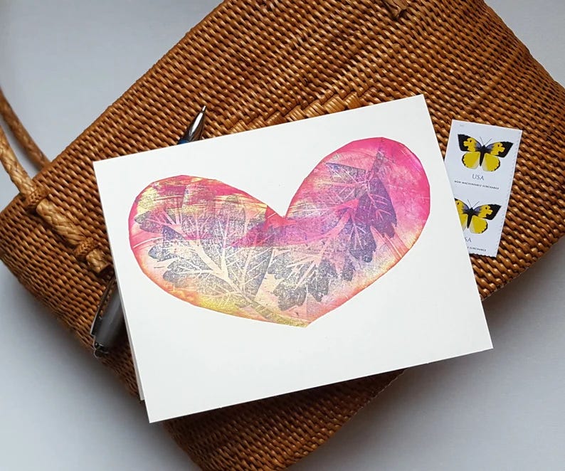 monoprint valentine vicki smith