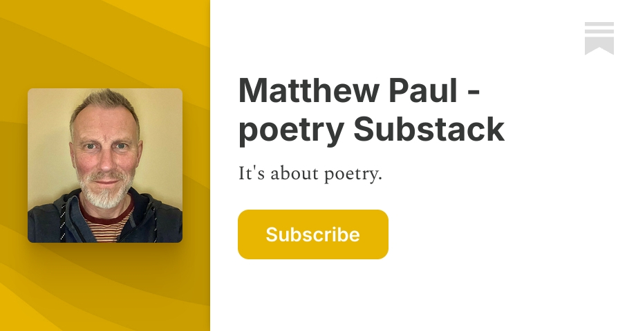 Matt Labash Substack Matthew Paul - poetry Substack | Substack