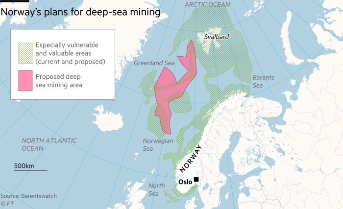 Norway seeks to open vast ocean area to deep-sea mining Norway seeks to open vast ocean area to deep-sea mining