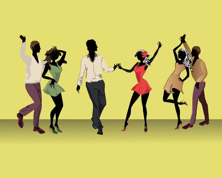 Black People Dancing Stock Illustrations, Cliparts and Royalty Free Black  People Dancing Vectors