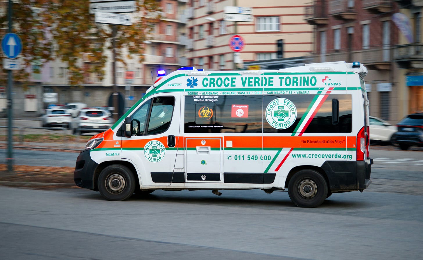Ambulance in Italy