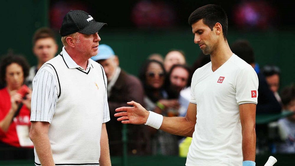 Novak Djokovic bids adieu to coach Boris Becker, plans to go alone 2016 images Novak Djokovic bids adieu to coach Boris Becker, plans to go alone 2016 images